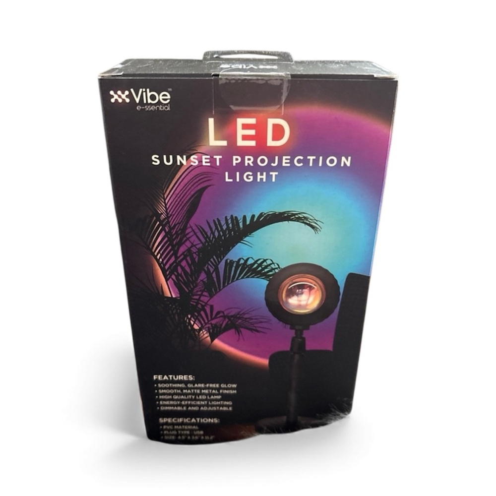 Vibe LED Sunset Projection Light - Black - Picture 2 of 3